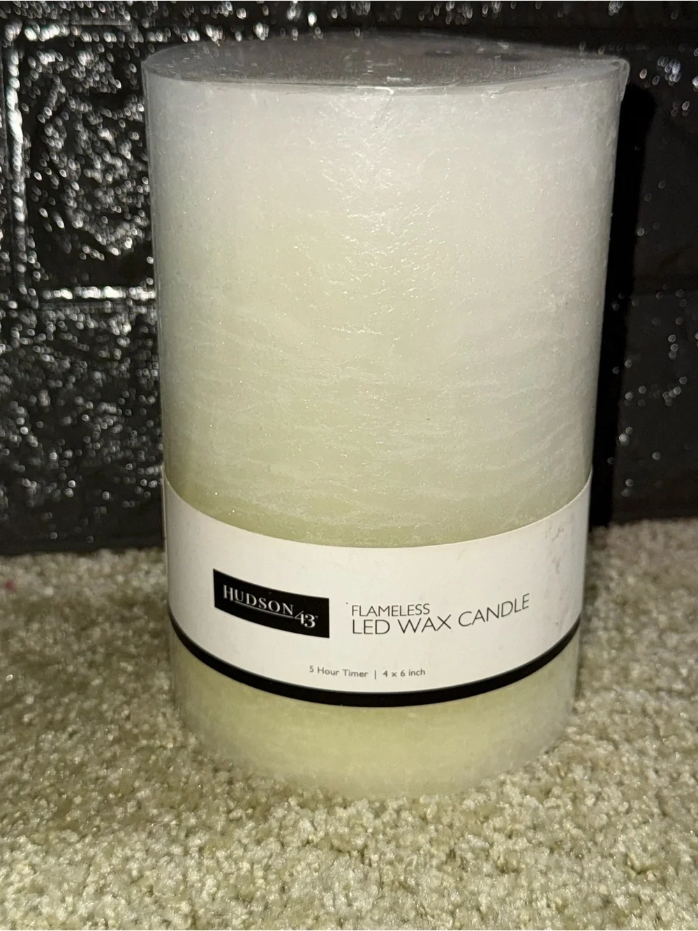 Hudson 63 flameless LED wax candle